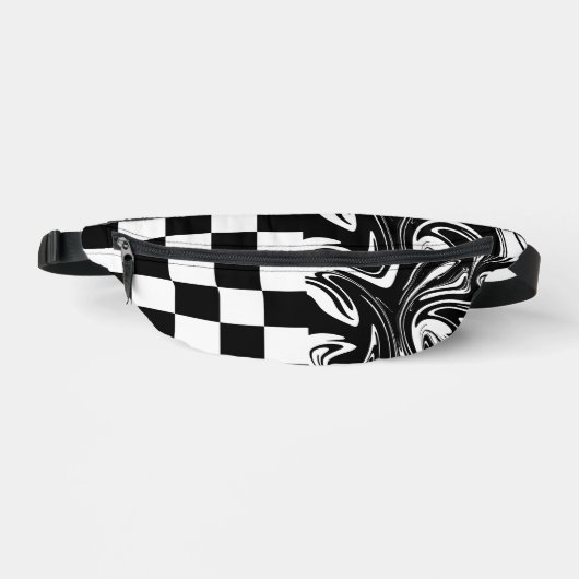 Chèques et tourbillons - Noir et Blanc (Recto)