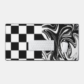 Chèques et tourbillons - Noir et Blanc (Clavier et souris)