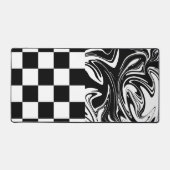 Chèques et tourbillons - Noir et Blanc (Recto)