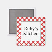 Chèques Rouges Cuisine Personnalisée Disant Aimant (Recto/Verso)