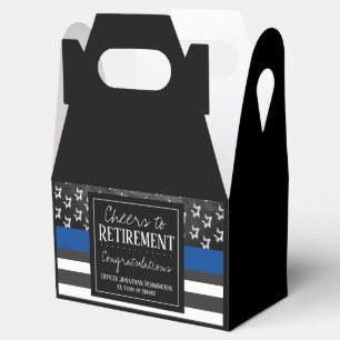 Cheques to Retirement Police Officer Bedankdoosjes