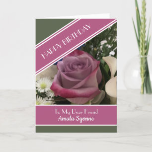 Cher ami carte d'anniversaire personnalisée