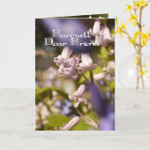 Cher ami d'adieu, carte de sympathie (Fleur jaune)