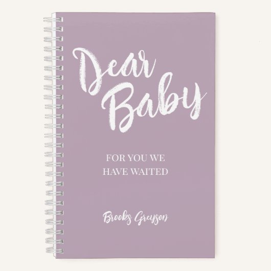 Cher Bébé, Journal de Grossesse Souvenir (Recto)