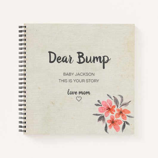 Cher Bump Keepsaké Journal de grossesse (Devant)