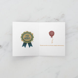 Cher Dada carte pour la fête des pères 4" x 5.6" m
