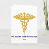 Cher docteur Carte de remerciements (Dos)