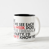 Cher lundi Mug (Devant droit)