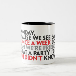 Cher lundi Mug