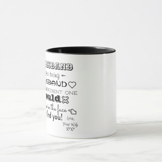 Cher mari Mug (Centre)