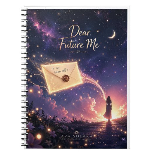 "Cher Moi Futur" Cahier Céleste Rêveur (Devant)