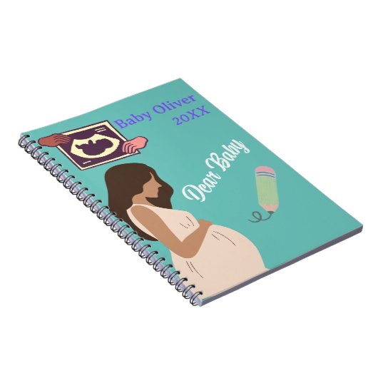 Cher Nom du bébé Année Grossesse Journal (Côté Droit)