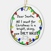 Cher ornement de Noël de vélo de saleté de Père (Gauche)