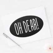 CHER ! OVAL STICKER (Enveloppe)