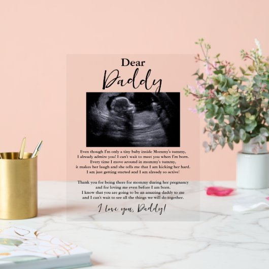 Cher papa bébé poème (Mariage)