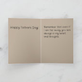 Cher Père : Carte de la Fête des Pères de loin (Intérieur)