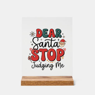 Cher Père Noël Arrête de Me Juger Design de Noël (