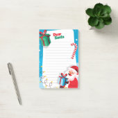 Cher Père Noël Cadeau Canne à Sucre Post-It Notes (Bureau)