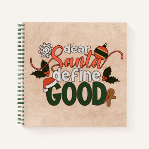 Cher Père Noël définir bon Noël CARNET
