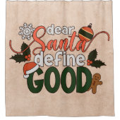 Cher Père Noël définir bon Noël | Rideau de douche (Devant)