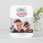 Cher Père Noël Définir une belle carte de vacances (Debout devant)