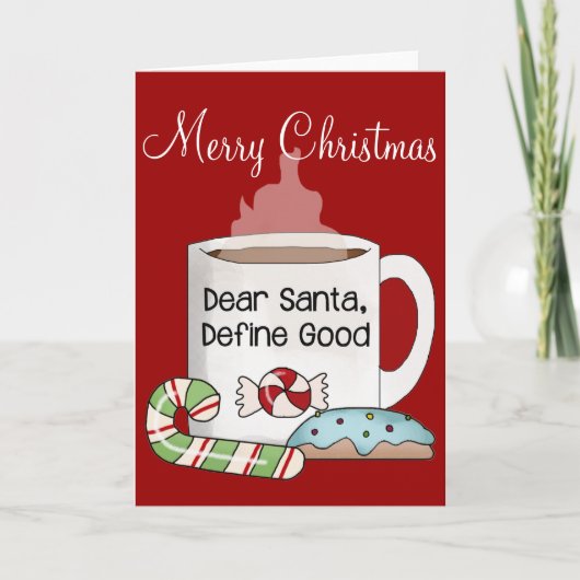 Cher Père Noël, définissez la bonne carte de Mug d (Devant)