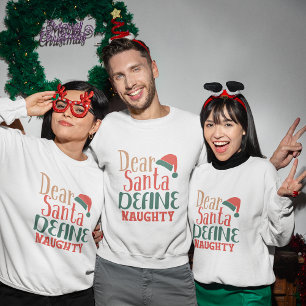Cher Père Noël définissez le sweatshirt de Noël vi