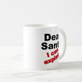 Cher Père Noël drôle Mug (Devant droit)