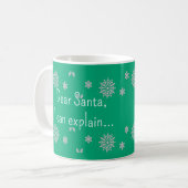 Cher Père Noël, je peux vous expliquer la tasse -  (Devant gauche)