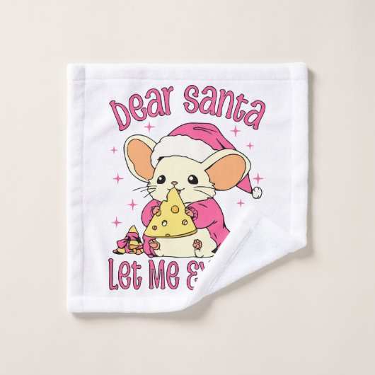 Cher Père Noël, laissez-moi vous expliquer (Gant de toilette)