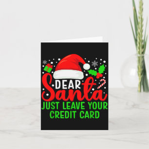 Cher Père Noël Laissez Simplement Votre Carte De C