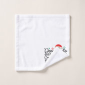 Cher Père Noël Laissez simplement votre carte de c (Gant de toilette)