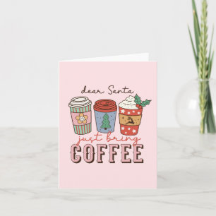 Cher Père Noël Latte de café de Noël