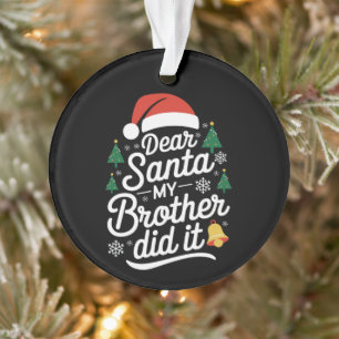 Cher Père Noël Mon Frère L'a Fait Drôle De Noël 