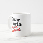 Cher Père Noël Mug Drôle (Devant gauche)