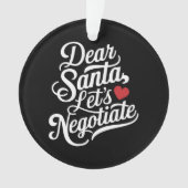 Cher Père Noël Négocions un cadeau de Noël amusant (devant)