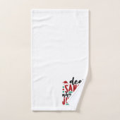 Cher Père Noël, pourquoi vous faites preuve de jug (Serviette à main)