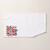 Cher Père Noël, pourquoi vous faites preuve de jug (Serviette à main)