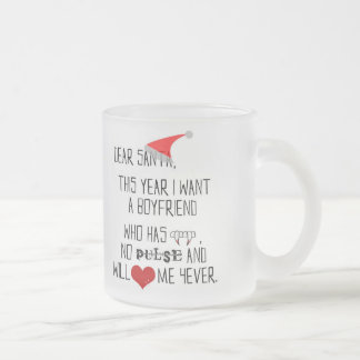 Cher Père Noël… - tasse en verre givré