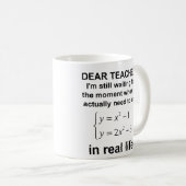 Cher professeur, les maths de la vraie vie, mug dr (Devant droit)