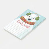 Cher Santa Post-It Notes ours polaire (Incliné)