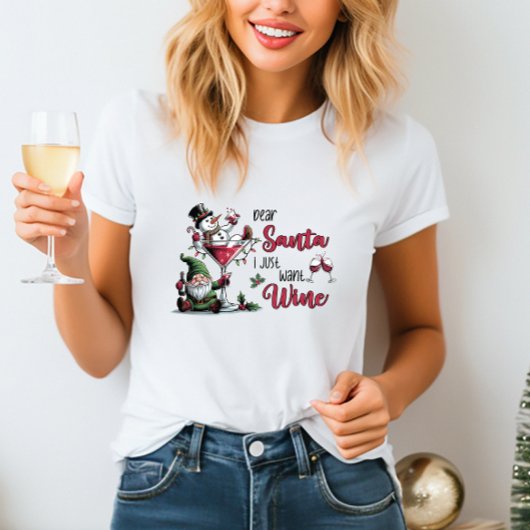 Cher T-shirt Père Noël Wine