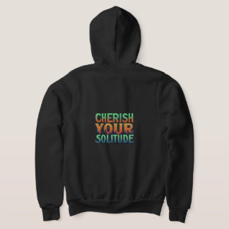 "Cherche ta solitude" Sweat - shirt à capuche Full
