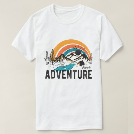 "Chercher un T-shirt graphique d'aventure (Design devant)