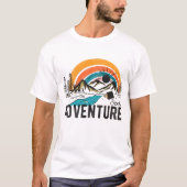 "Chercher un T-shirt graphique d'aventure (Devant)