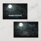 Chercheur paranormal Le Carte de visite de Fullmoo (Devant / Derrière)