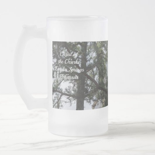 Cherchez Et Trouvez-Moi Frosted Glass Beer Mug (Gauche)