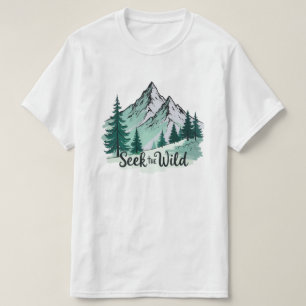Cherchez la nature" T-Shirt vintage