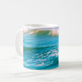 Cherchez une vague - 11 oz. Mug de surfer classiqu (Devant gauche)