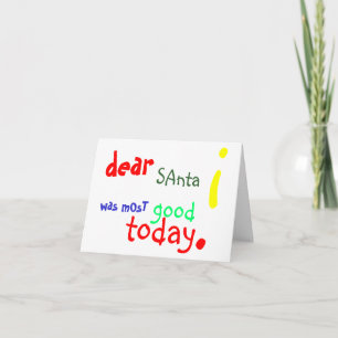 Chère carte de Noël Père Noël